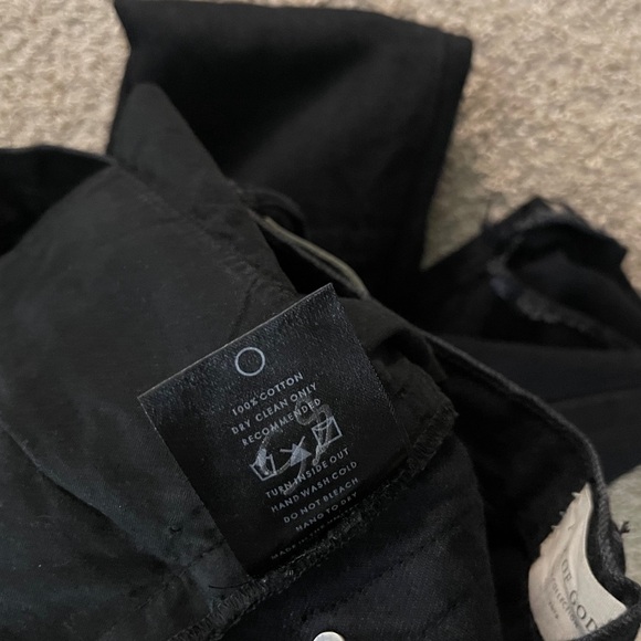 Fear of God Black Fadewash Skinny Jeans with Distressing grunge streetwear goth - Picture 5 of 10